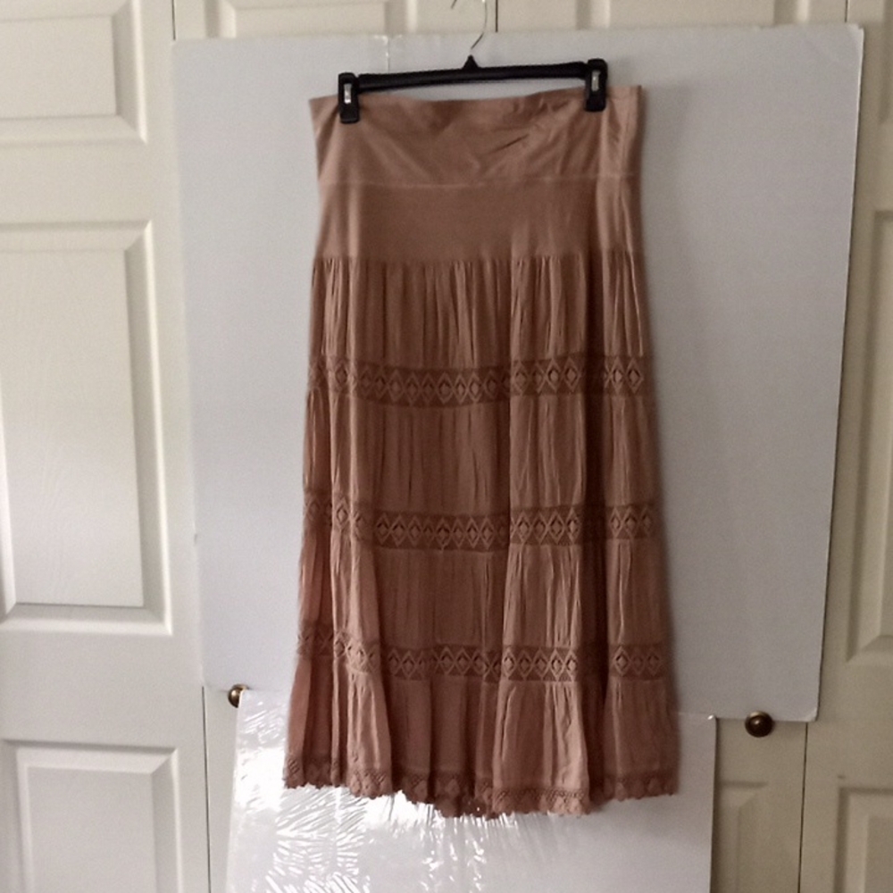 Cute Options Women's Elegant Beige Skirt